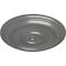 Ekena Millwork Traditional Ceiling Medallion (Fits Canopies up to 2 3/4"), Hand-Painted Silver, 12"OD x 1"P CM12TRSLS - alternate 4